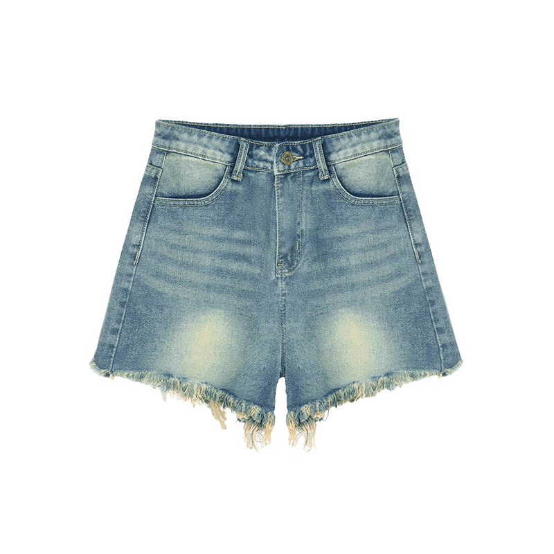 牛仔短裤女夏薄款胖mm高腰宽松遮胯显瘦a字阔腿热裤梨型身材裤子,淘宝优惠券,粉丝福利购,淘宝优惠卷