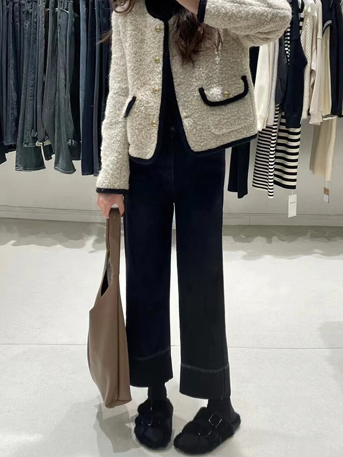 梨型身材直筒牛仔裤女秋冬新款胖妹妹mm高腰宽松显瘦九分烟管裤子,淘宝优惠券,粉丝福利购,淘宝优惠卷