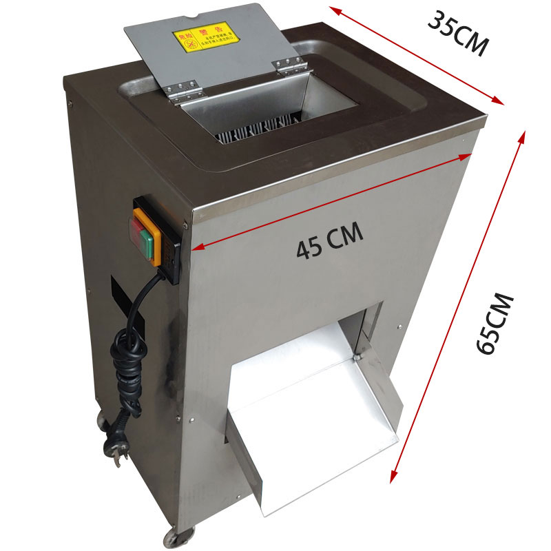 自动羊肉串切块机烧烤切肉机专用切肉丁机颗粒小型鸡柳切条机神器 - 图3