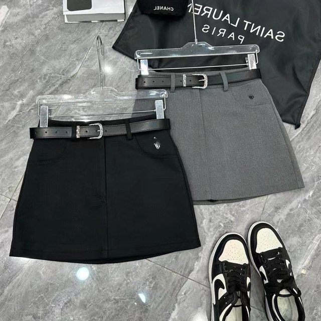 2024 Autumn New Sexy Hot Girl Hip-covering Short Skirt Female Niche Design Pocket Embroidery Versatile Bottoming Skirt