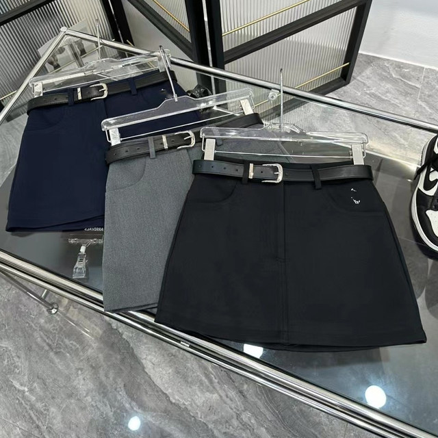 2024 Autumn New Sexy Hot Girl Hip-covering Short Skirt Female Niche Design Pocket Embroidery Versatile Bottoming Skirt