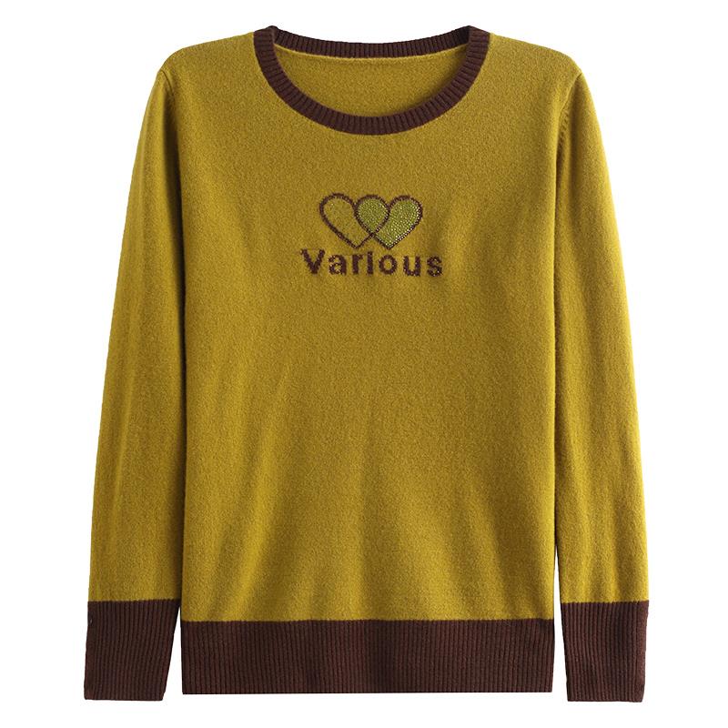 圆领100%纯羊绒衫女秋冬新款低领套头毛衣内搭高端大牌羊毛打底衫 - 图3