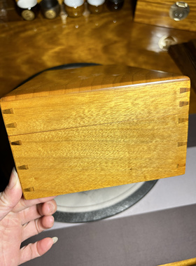 正宗四川金丝楠木小叶桢楠纹理首饰盒实木收纳盒红木摆件珠宝盒品