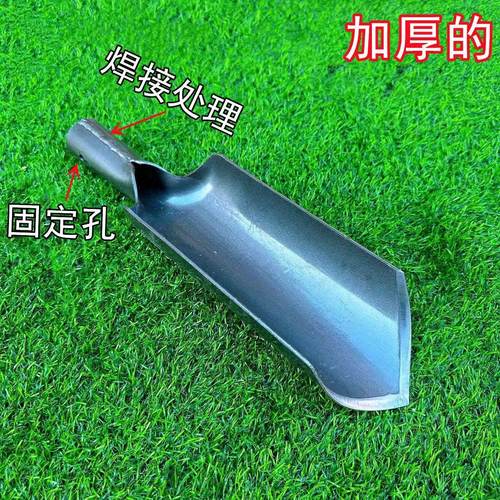 新款加厚尖头洛阳铲挖洞打洞铲子取土掏土工具勘探挖洞半圆筒子铲 - 图2