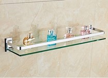 Wash-face wall-mounted tempered glass stiletto Mirror Cosmetic Depository of the Cosmetic Care of the Bathrooms Lower Bathroom Table 