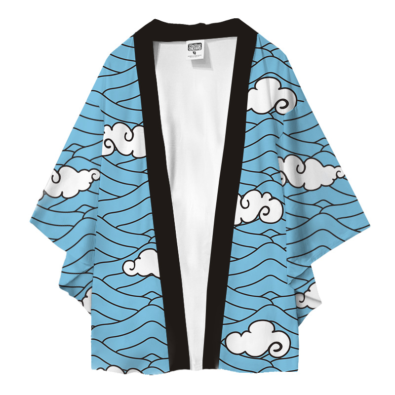 鬼灭之刃和服羽织外套炭治郎二次元动漫周边男善治义勇蝴蝶忍睡衣 - 图3