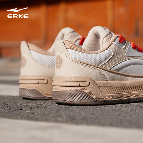 鸿星尔克板鞋男鞋巴适面包鞋2025秋季新款厚底男士潮流休闲运动鞋 - 图2