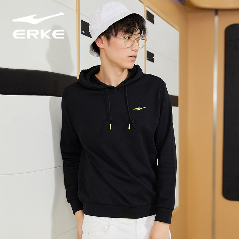 鸿星尔克男子2020秋冬新款潮流卫衣 erke荣威运动卫衣/套头衫