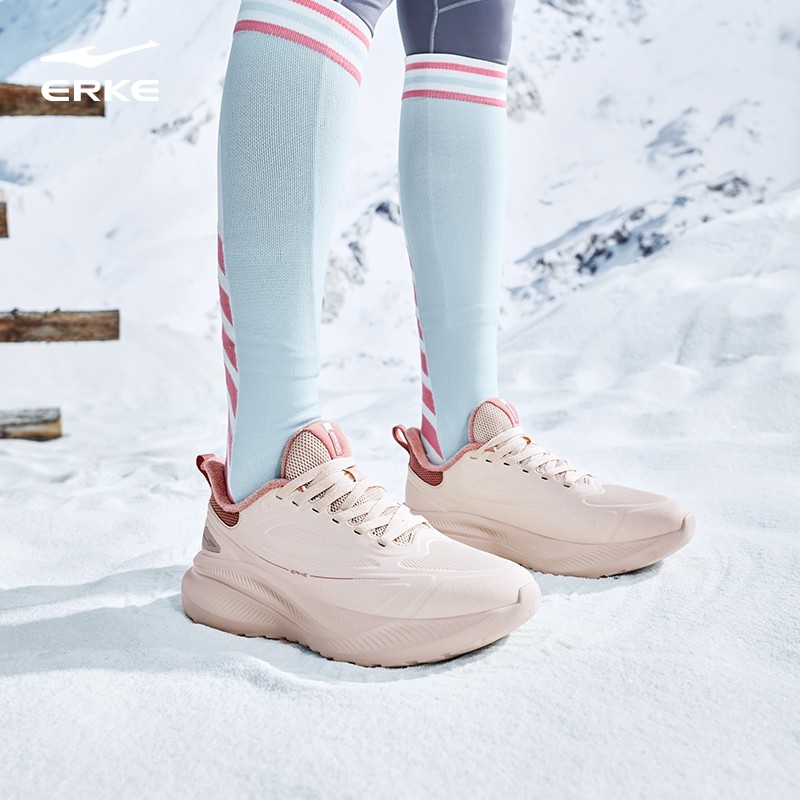 鸿星尔克鸣鸥3秋冬软底跑步鞋女棉鞋加绒保暖运动鞋减震防水女鞋,淘宝优惠券,粉丝福利购,淘宝优惠卷