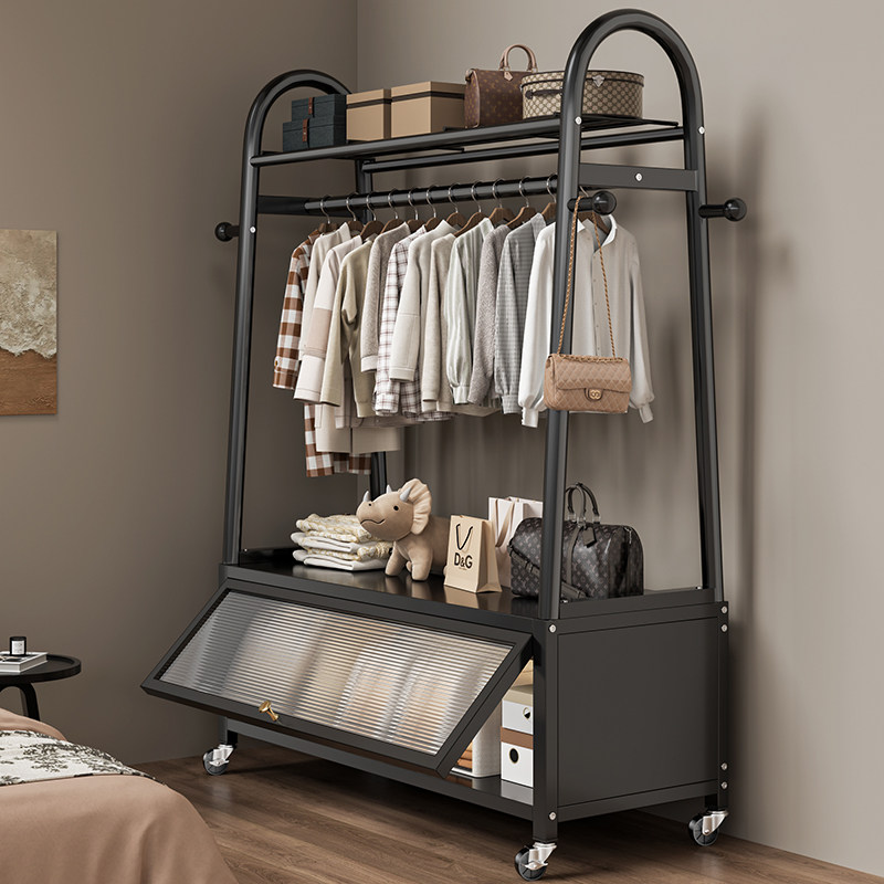 衣帽架落地卧室家用房间可移动一体储物柜挂衣架阳台简易晾晒衣架,淘宝优惠券,粉丝福利购,淘宝优惠卷