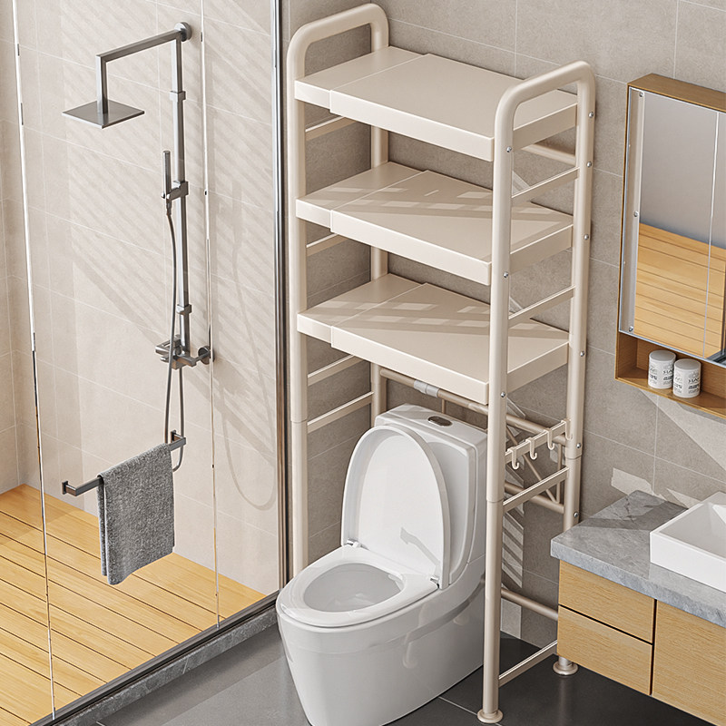 可伸缩马桶上方置物架落地卫生间浴室厕所坐便器后空隙收纳架子,淘宝优惠券,粉丝福利购,淘宝优惠卷