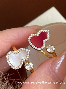 S925纯银葫芦戒指女小众设计轻奢高级感精致食指戒2026新款爆款