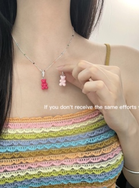 纯银夏日彩色吊坠权志龙同款ins