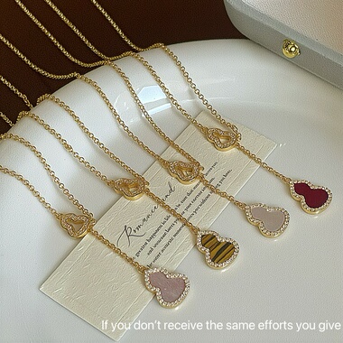 S925纯银葫芦项链女款轻奢小众设计高级感锁骨链精致配饰