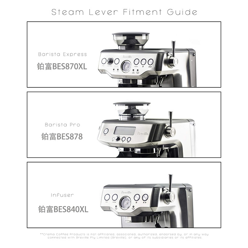 铂富BREVILLE咖啡机BES878蒸汽开关870/840/876XL改装配件5通用-图0