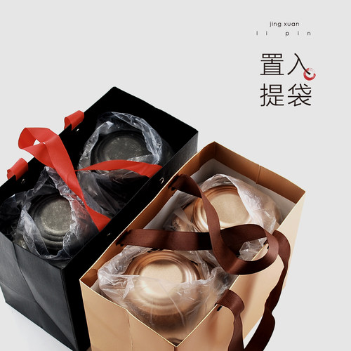复古大号茶叶铁罐通用家用密封罐子高档方形磨砂茶叶包装罐定制 - 图2
