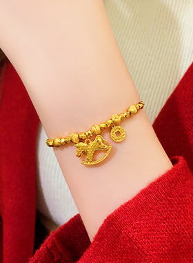 碎冰冰马上有钱本命年手链手饰女