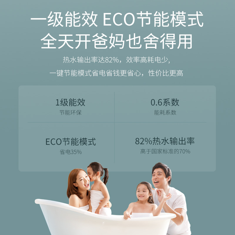 格美淇电热水器家用大容量宿舍洗澡随心洗储水式热水器3100W - 图3