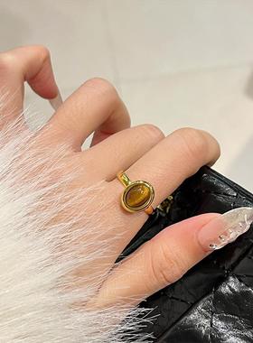 2024新款高级感金色太阳花指环