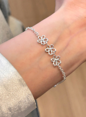 麻花扭绳竹节蝴蝶结手链女2025新款ins简约小众设计感手环配饰品