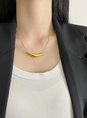 新款小众设计师款荆棘锁骨钛钢项链女个性嘻哈潮酷辣妹饰品不掉色