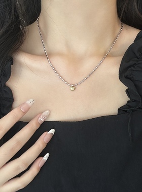 碎银水滴吊坠项链2025新款