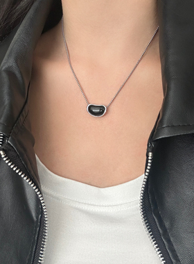 unbeaten2025年新款黑色豆豆链