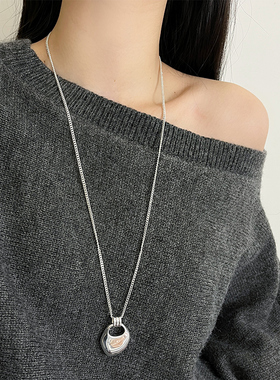 2025新款不规则马鞍包吊坠项链