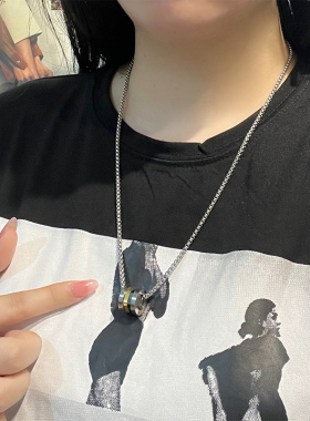 unbeaten转运珠男钛钢项链毛衣链