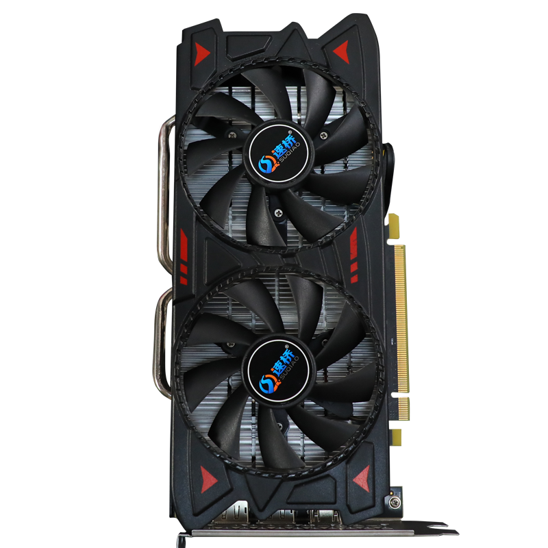 全新RX 580显卡 DDR5 8G显存台式电脑吃鸡游戏显卡双滚轮轴承风扇