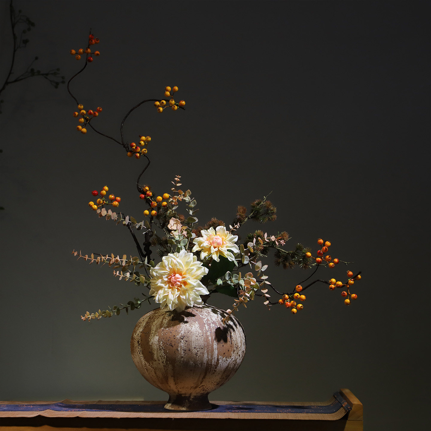 陶瓷复古花瓶新中式宋代美学禅意摆件法式民宿酒店侘寂创意装饰品,淘宝优惠券,粉丝福利购,淘宝优惠卷