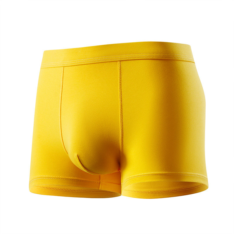 男士黄色内裤男纯棉平角平角裤纯黄短裤平四角裤5A抗菌黄内裤,淘宝优惠券,粉丝福利购,淘宝优惠卷