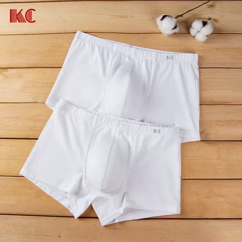 KC4条男士纯白内裤棉质平角内裤全棉短裤透气无染色棉内裤,淘宝优惠券,粉丝福利购,淘宝优惠卷