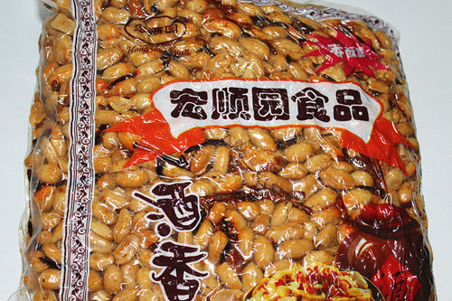 山东宏顺园大袋装酒香花生香辣口味花生零食脱皮花生下酒菜 - 图2