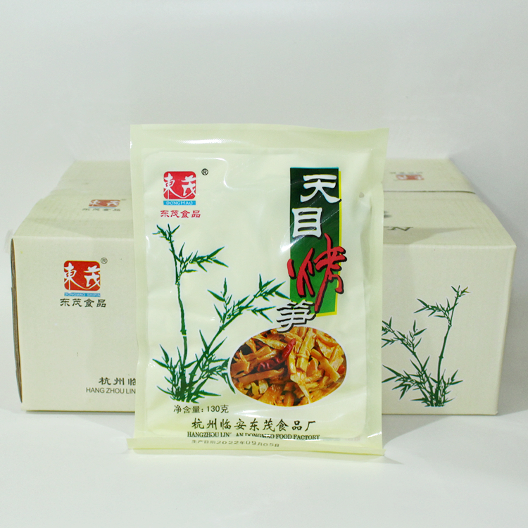 临安东茂天目烤笋130g袋装嫩笋尖即食笋丝油焖笋卤笋休闲小零食 - 图0