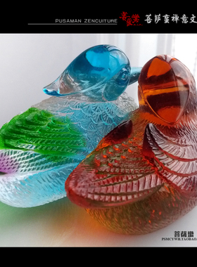 琉璃摆件创意结婚礼物