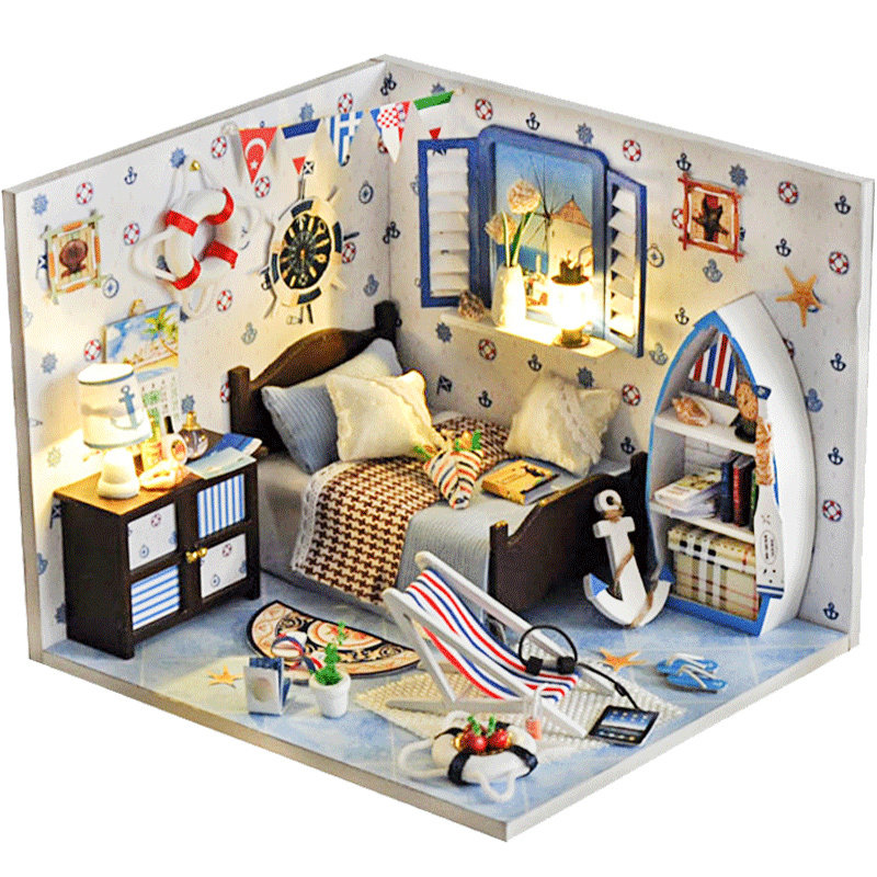 天予diy手工制作小房子模型玩具 天予家居建筑/DIY小屋/拼装模型