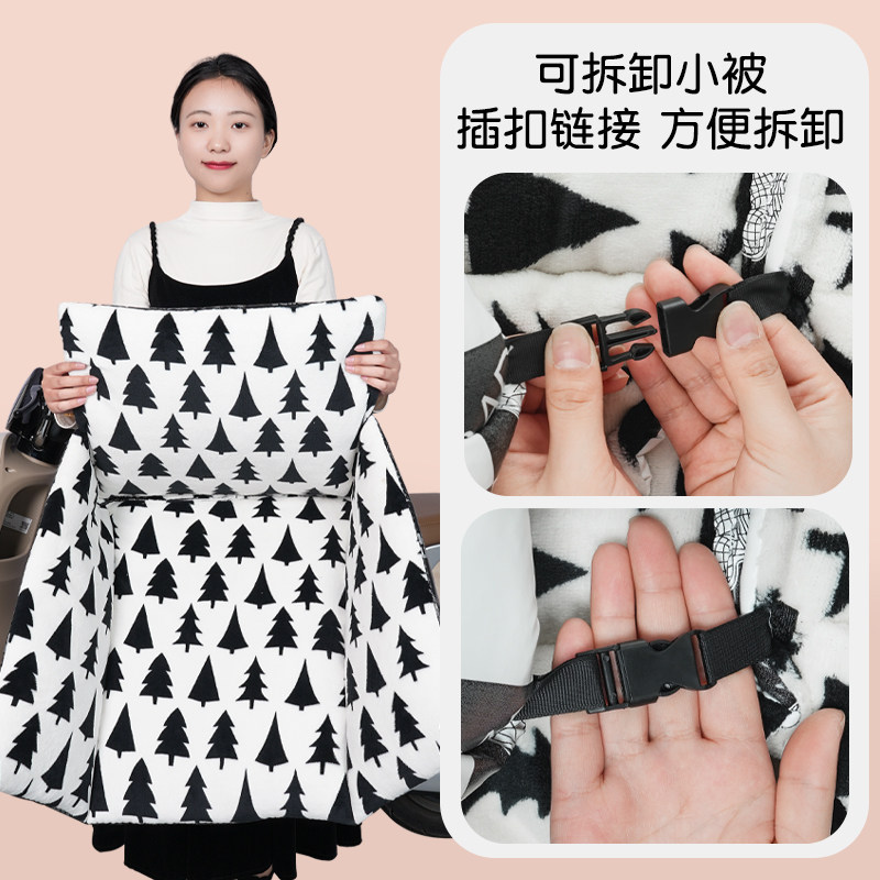 电动车冬季加绒加厚内搭护腿挡风被电瓶车防风罩加大加宽防寒保暖,淘宝优惠券,粉丝福利购,淘宝优惠卷