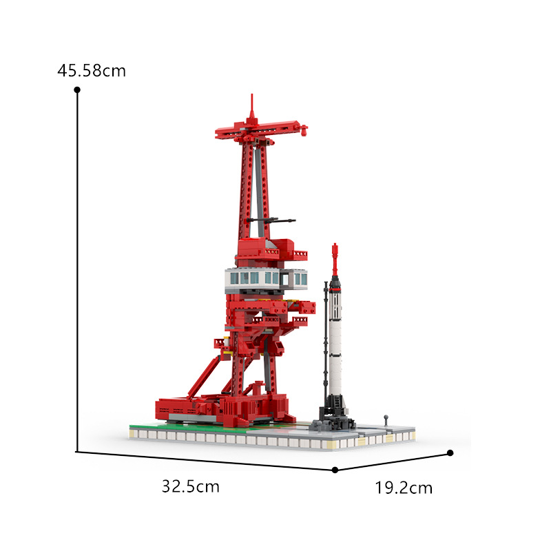 BuildMOC拼装积木玩具卡纳维拉尔角空军基地5号发射复合体发射塔 - 图3