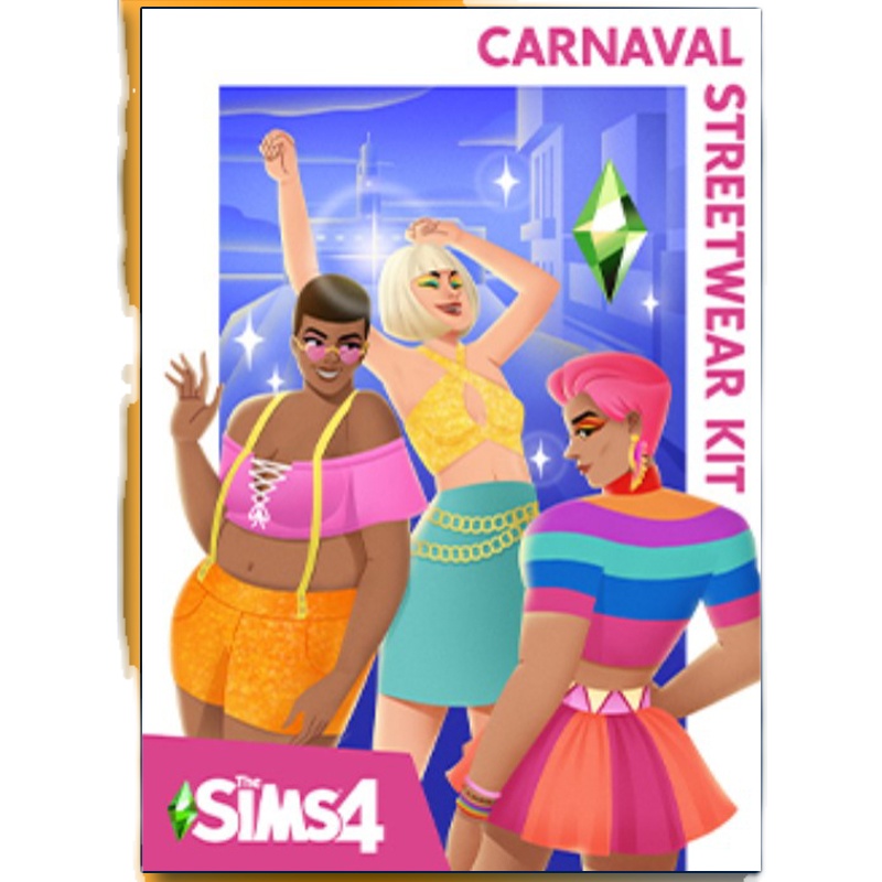 正版 模拟人生4缤纷嘉年华套件包 Sims4 Carnaval Streetwear Kit - 图0