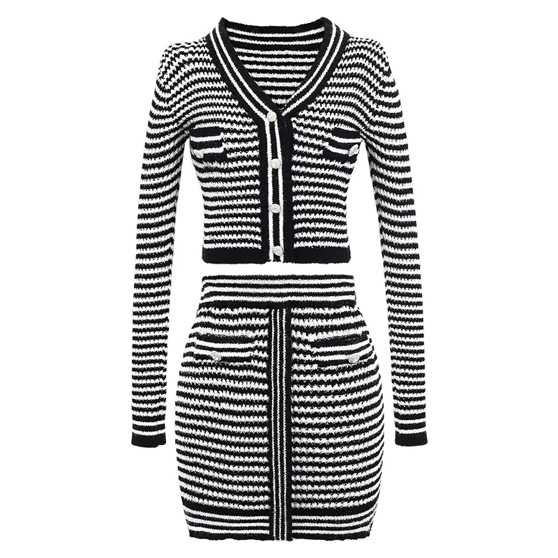 Комплект, короткая юбка, стиль Chanel, коллекция 2021 года, высокая талия