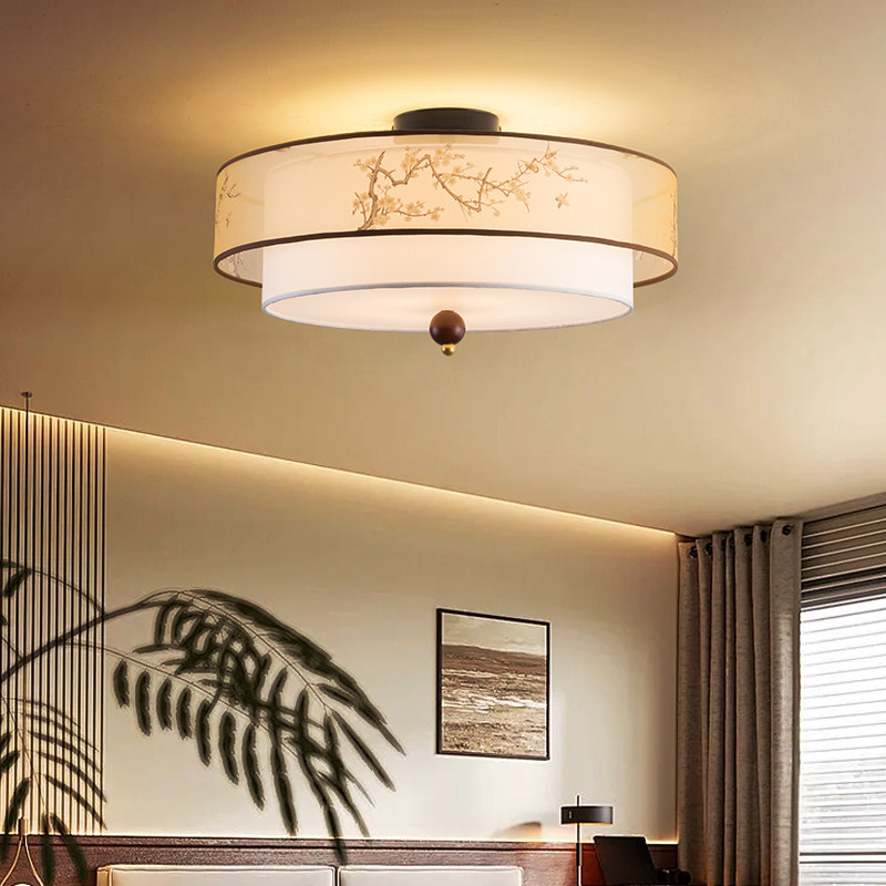 极简宋式美学卧室灯吸顶灯新中式绘楼梯过道灯泡款书房间灯中国风,淘宝优惠券,粉丝福利购,淘宝优惠卷