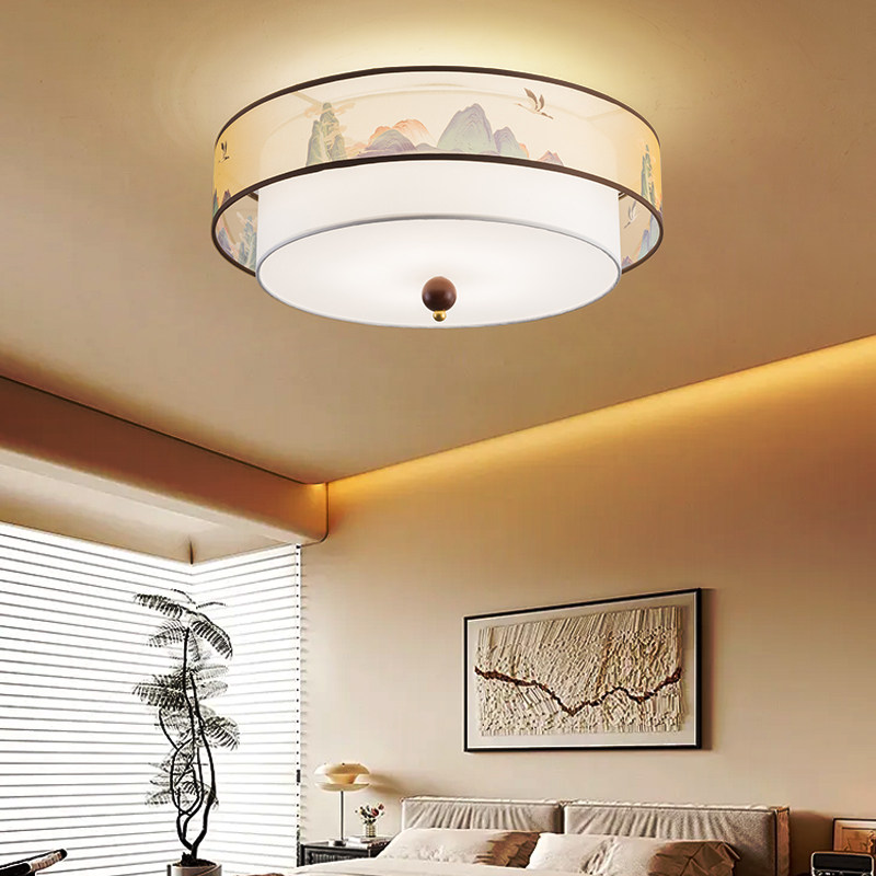 极简宋式美学卧室灯吸顶灯新中式绘楼梯过道灯泡款书房间灯中国风,淘宝优惠券,粉丝福利购,淘宝优惠卷