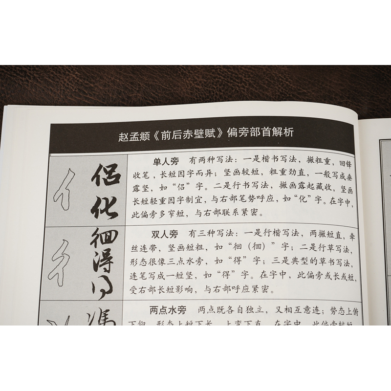 正版包邮 赵孟頫前后赤壁赋 名碑名帖完全大观9 赵定群 文师华编著 江西美术出版社 偏旁部首笔法解析 毛笔行书书法字帖 创作临摹 - 图3