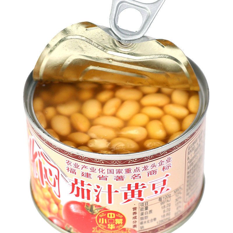 香焖茄汁黄豆罐头即食下饭菜豆制品黄豆好吃的烧菜作料配料豆瓣酱_虎窝淘