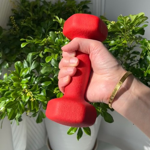 女士健身器材纯铁家用小哑铃女生瑜伽瘦臂肚子1/1.5/2/3/4kg公斤 - 图1