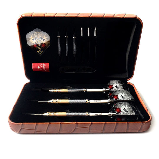 CUESOUL/Q獸蛟龙系列23克3支装硬式飞镖专业比赛级俱乐部飞镖套装