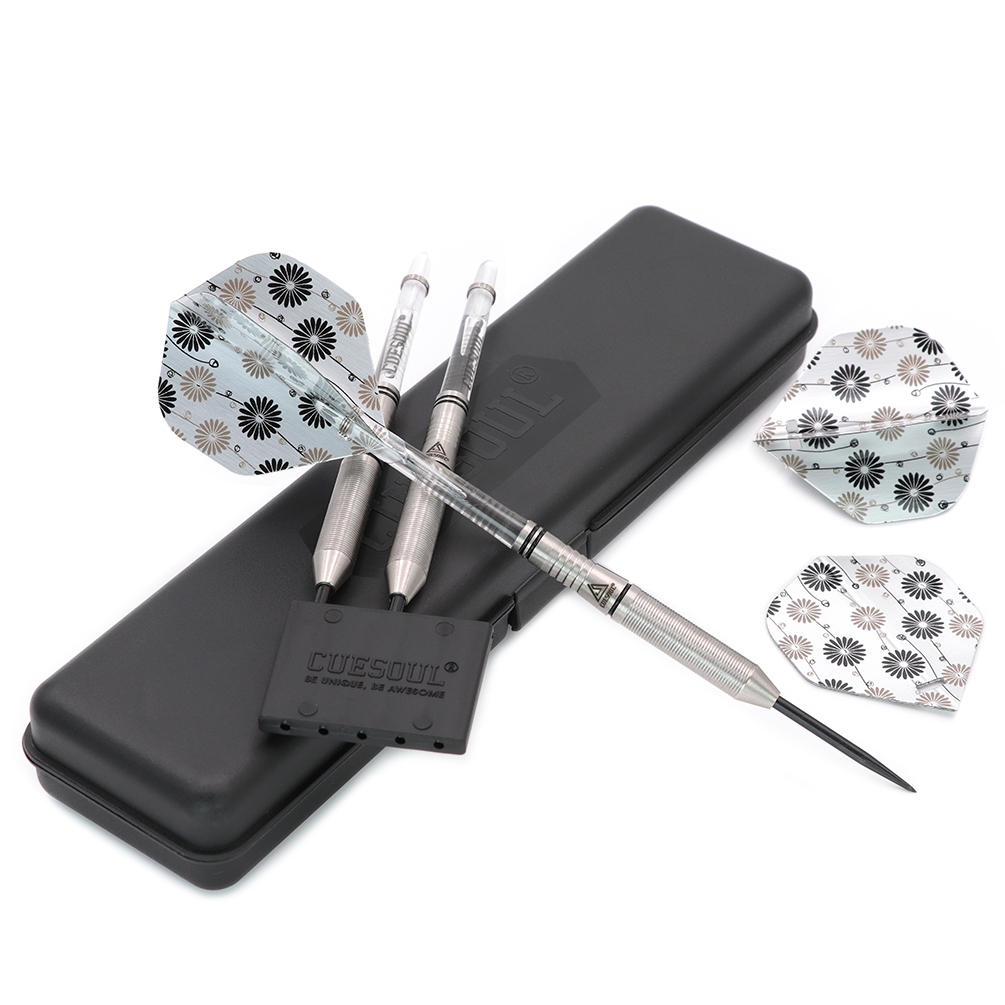 CUESOUL/Q獸钨钢飞镖3支装23克赛级专业俱乐成人麻镖靶硬镖针套装 - 图2