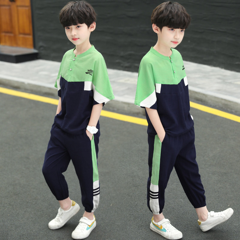 童装男童夏装2020新款八岁儿童夏季 潮阁童装套装