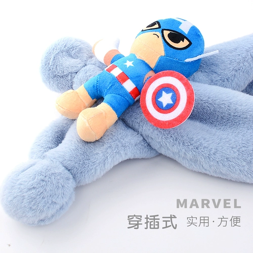 Дисней, детский демисезонный шарф, ветрозащитный бархатный милый удерживающий тепло шарф-платок для мальчиков, увеличенная толщина